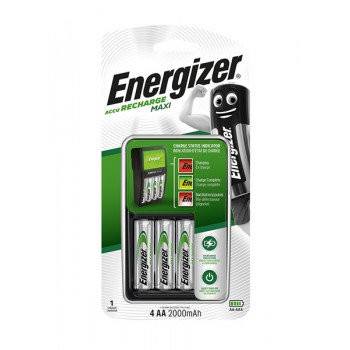 ENERGIZER Maxi ACCU HR6 POW battery charger + 2 AA 2000 mAh batteries