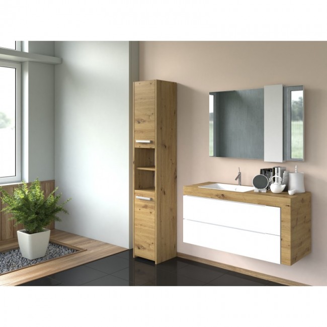 Topeshop S30 ARTISAN bathroom storage cabinet Oak