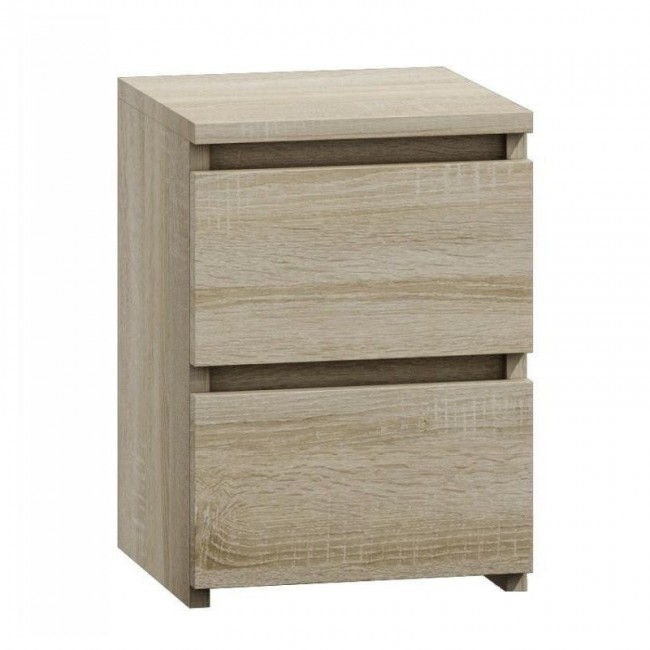 Topeshop M2 SONOMA nightstand/bedside table 2 drawer(s) Oak