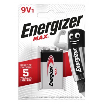 ENERGIZER BATTERY Max 426660 9V 6LR61, 1 piece, Eco pack