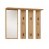 Hanger + mirror PARMA 100x15x.81.5 cm, artisan oak