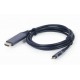 Gembird CC-USB3C-HDMI-01-6 video cable adapter 1.8 m USB Type-C HDMI Type A (Standard) Black, Grey