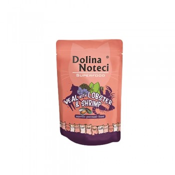DOLINA NOTECI Superfood Veal with lobster and shrimp - wet cat food - 85 g