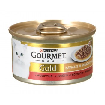 GOURMET Gold Sauce Delight Beef - wet cat food - 85 g
