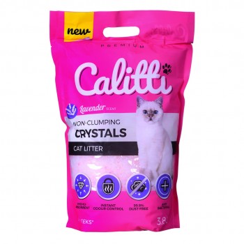 Calitti Crystal Lavender - silicone litter 3.8 l