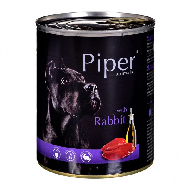 Dolina Noteci Piper with a rabbit - Wet dog food 800 g