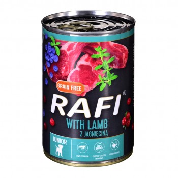 Dolina Noteci Rafi Junior with lamb, cranberry and blueberry - Wet dog food 400 g