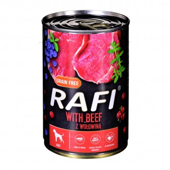 Dolina Noteci Rafi with beef, cranberry and blueberry - wet dog food - 400g