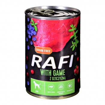 Dolina Noteci Rafi with venison, cranberries and blueberries - wet dog food - 400g