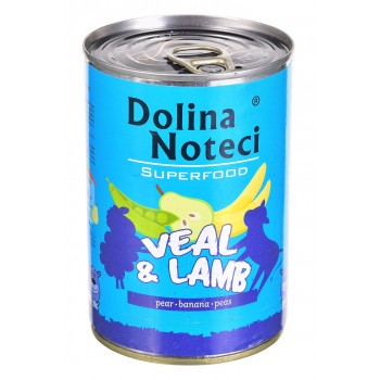 DOLINA NOTECI Superfood Veal with lamb - Wet dog food - 400 g