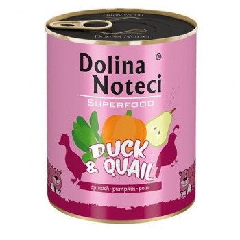 DOLINA NOTECI Superfood Duck with quail - Wet dog food - 800 g