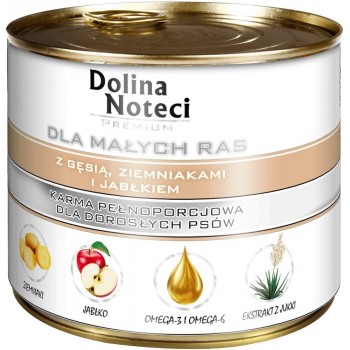 DOLINA NOTECI Premium with goose, potatoe and apple Small breeds - Wet dog food - 185 g