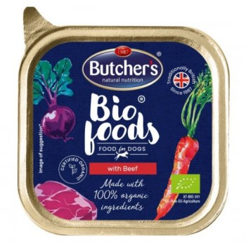BUTCHER'S Bio Foods with beef - Wet dog food - 150 g