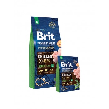 BRIT Premium by Nature Adult XL Chicken - dry dog food - 15 kg