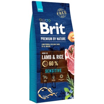 BRIT Premium by Nature Sensitive Lamb with rice - dry dog food - 15 kg