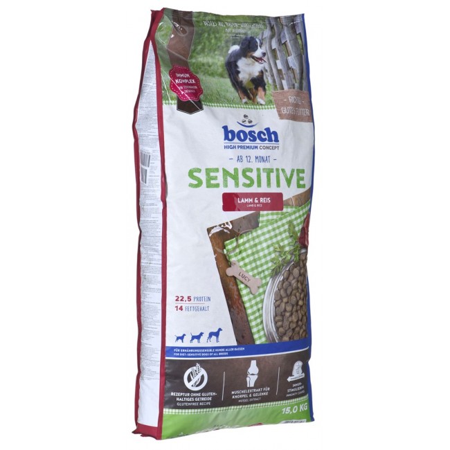 BOSCH Sensitive Lamb&Rice - dry dog food - 15 kg
