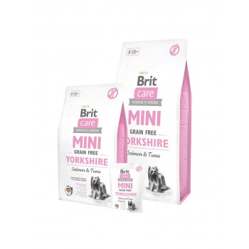BRIT Care Mini Yorkshire Grain Free Salmon with tuna - dry dog food - 7 kg