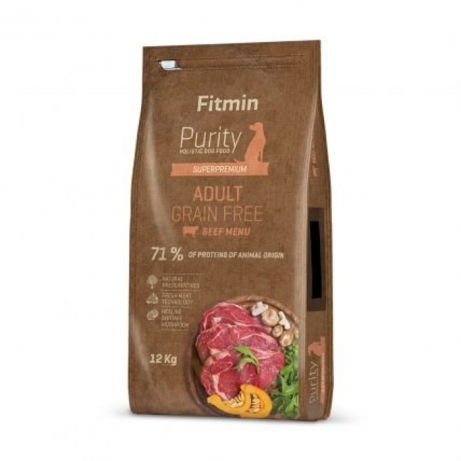 FITMIN Dog Purity Grain Free Adult Beef - dry dog food - 12 kg
