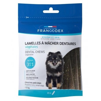 FRANCODEX Dental Mini - tartar removal strips for dogs - 15 pcs.