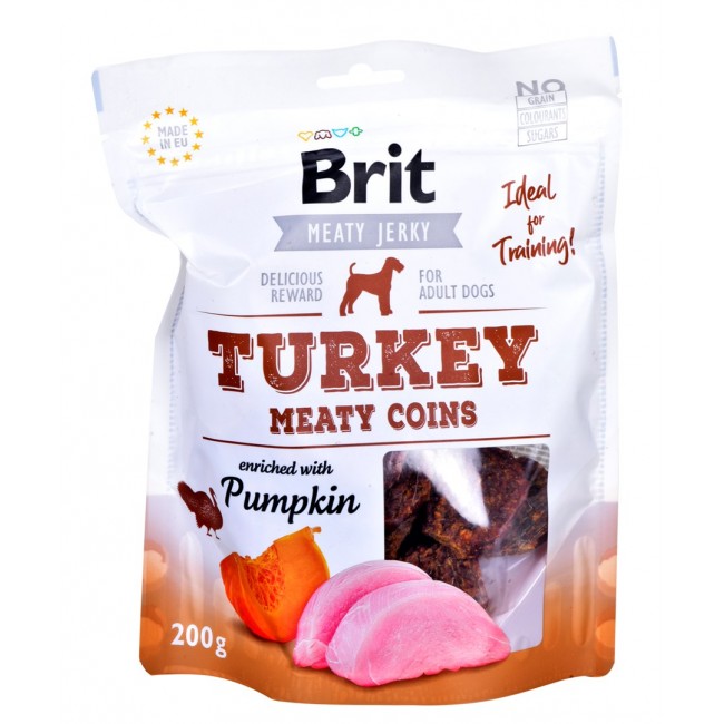 BRIT Meaty Jerky Meaty Coins Turkey - Dog treat - 200 g