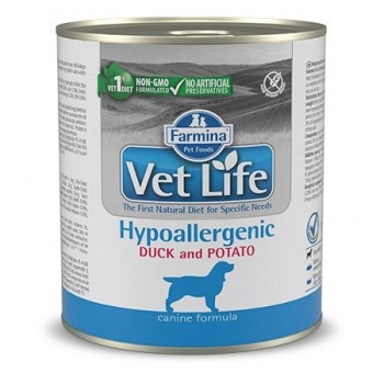 FARMINA Vet Life Diet DOG Hypoallergenic Duck & Potato - wet dog food - 300 g