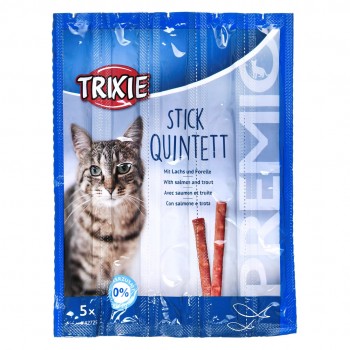 Snacks Premio Sticks-blackened salmon with trout-dry cat food-5x5g
