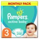 Pampers ABD Monthly Box S3 208 pc(s)