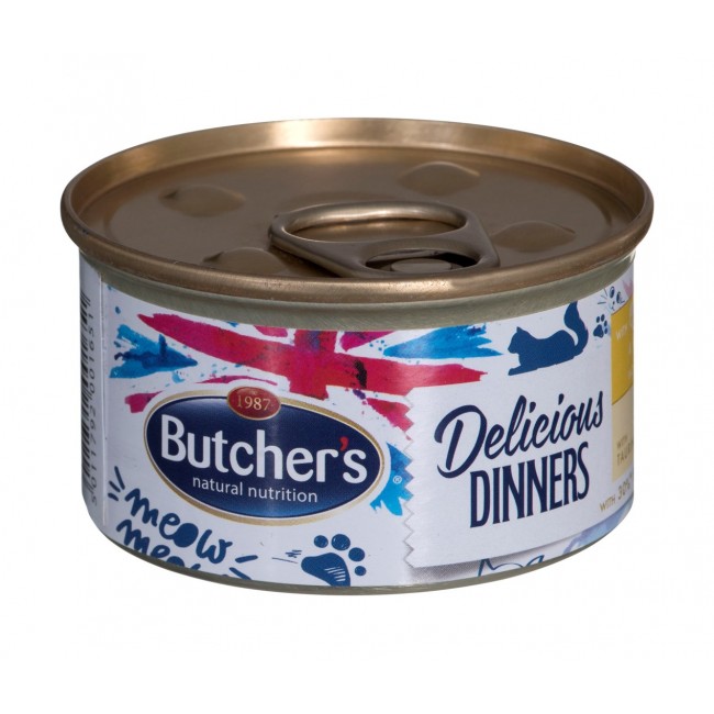 BUTCHER'S Delicious Dinners Chicken with turkey - wet cat food - 85 g