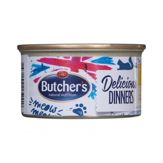 BUTCHER'S Delicious Dinners Chicken with turkey - wet cat food - 85 g