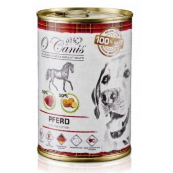 O'CANIS canned dog food- wet food- horse meat with potato - 400 g