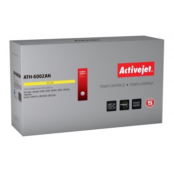 Activejet ATH-6002AN Toner (replacement for HP 124A Q6002A, Canon CRG-707Y Premium 2000 pages yellow)