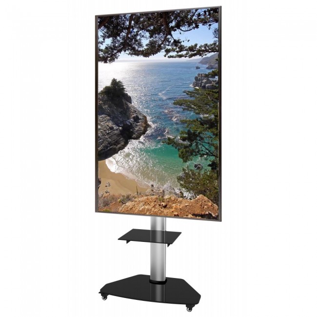 Techly Floor Stand with Shelf Trolley TV LCD/LED/Plasma 37-70