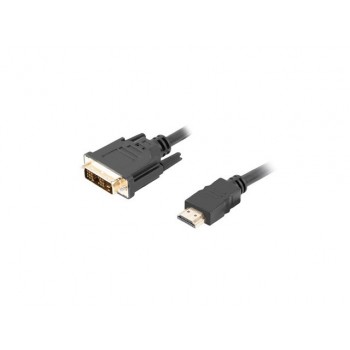 Lanberg CA-HDDV-10CC-0018-BK video cable adapter 1.8 m HDMI Type A (Standard) DVI-D Black