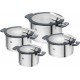 ZWILLING SIMPLIFY 66870-004-0 Pots set Stainless steel 4 pcs. Silver Black