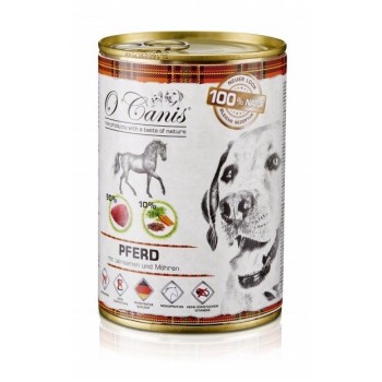 O'CANIS Horse meat with vegetables and linseed - Wet dog food - 400 g