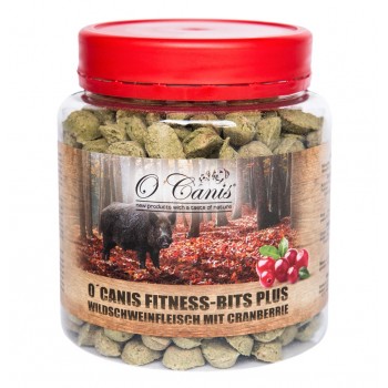 O'CANIS Fitness Bits Plus Wild boar with cranberries - dog treat - 300 g