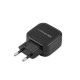 Qoltec 50188 mobile device charger Laptop, Smartphone, Smartwatch, Tablet, Telephone, Universal Black AC, DC Indoor