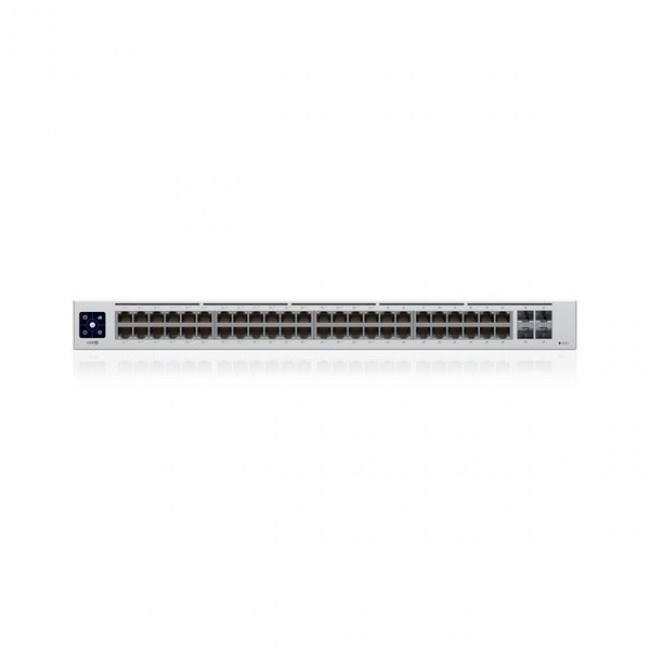 Ubiquiti UniFi USW-48-POE network switch Managed L2 Gigabit Ethernet (10/100/1000) Power over Ethernet (PoE) 1U Stainless steel