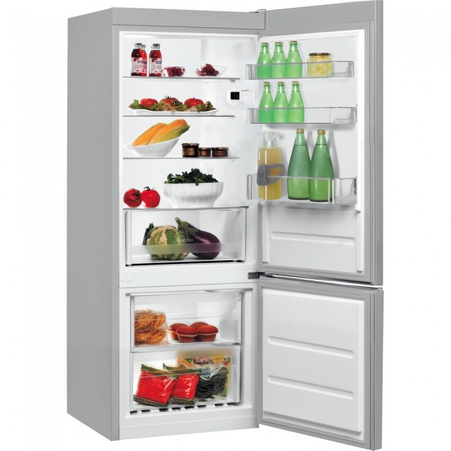 Indesit LI6 S1E S fridge-freezer Freestanding 272 L Inox