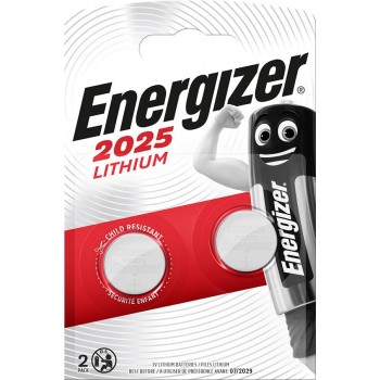 ENERGIZER BATTERIES SPECIALIZED CR2025 2 PIECES