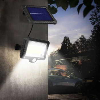 Maclean Energy MCE438 Solar LED Floodlight with motion sensor, IP44, 5W, 400lm, 6000K cold white, lithium battery 1300 mAh, 5.5V DC