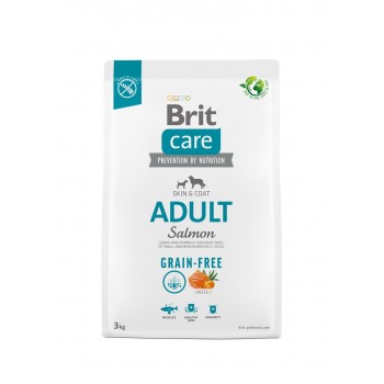 Dry food for adult dogs - BRIT Care Grain-free Adult Salmon - 3 kg