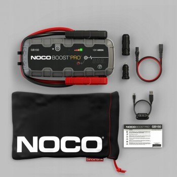 NOCO GB150 Boost 12V 3000A Jump Starter starter device with integrated 12V/USB battery