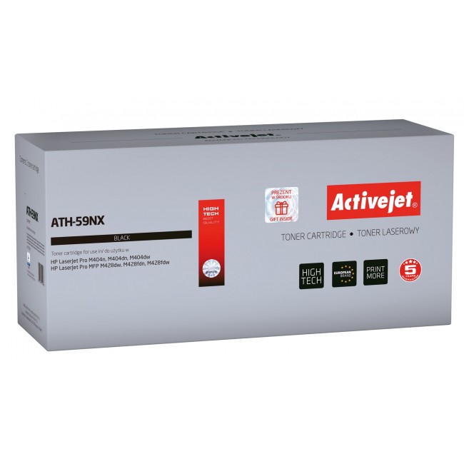 Activejet ATH 59NX Toner (replacement HP 59X CF259X Supreme 10,000 pages black) With chip