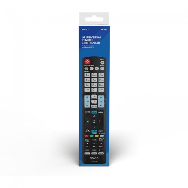 Savio RC-11 remote control IR Wireless TV Press buttons