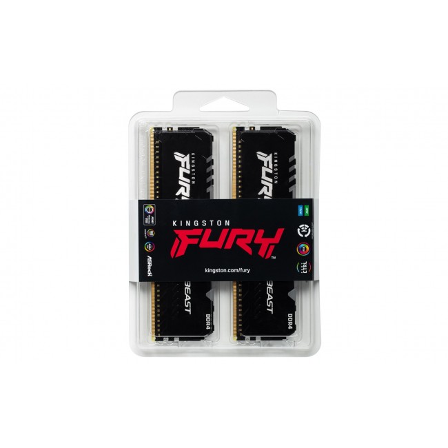 FURY Beast RGB memory module 16 GB 2 x 8 GB DDR4 3600 MHz