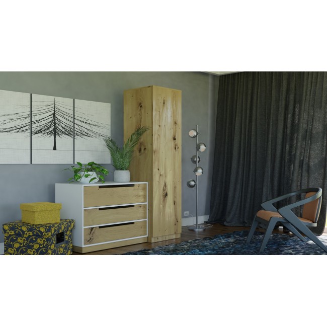 Topeshop SD-50 ARTISAN KPL bedroom wardrobe/closet 5 shelves 1 door(s) Oak