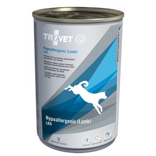 TROVET Hypoallergenic LRD with lamb - Wet dog food - 400 g