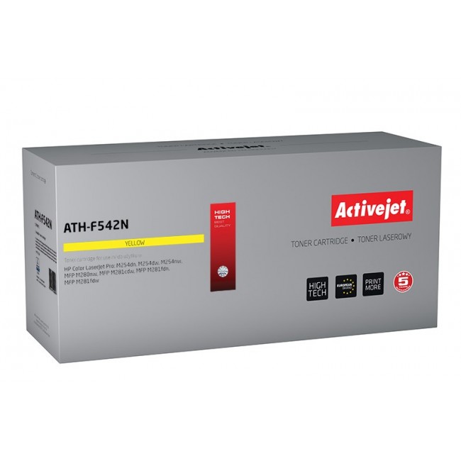 Activejet ATH-F542N toner (replacement for HP 203A CF542A Supreme 1300 pages yellow)