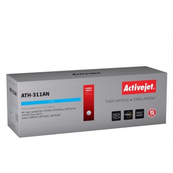 Activejet ATH-311AN Toner (replacement for Canon, HP 126A CRG-729C, CE311A Premium 1000 pages cyan)